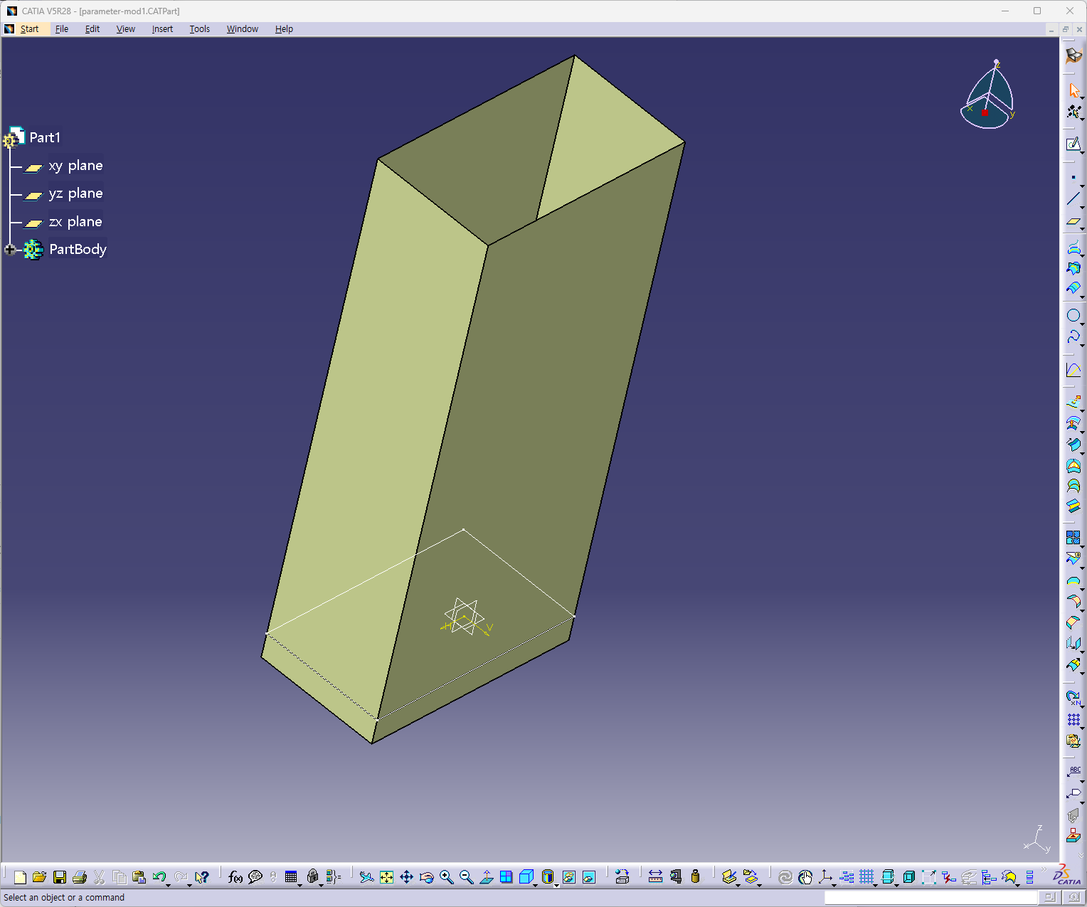 Modified CATIA file by CatGate