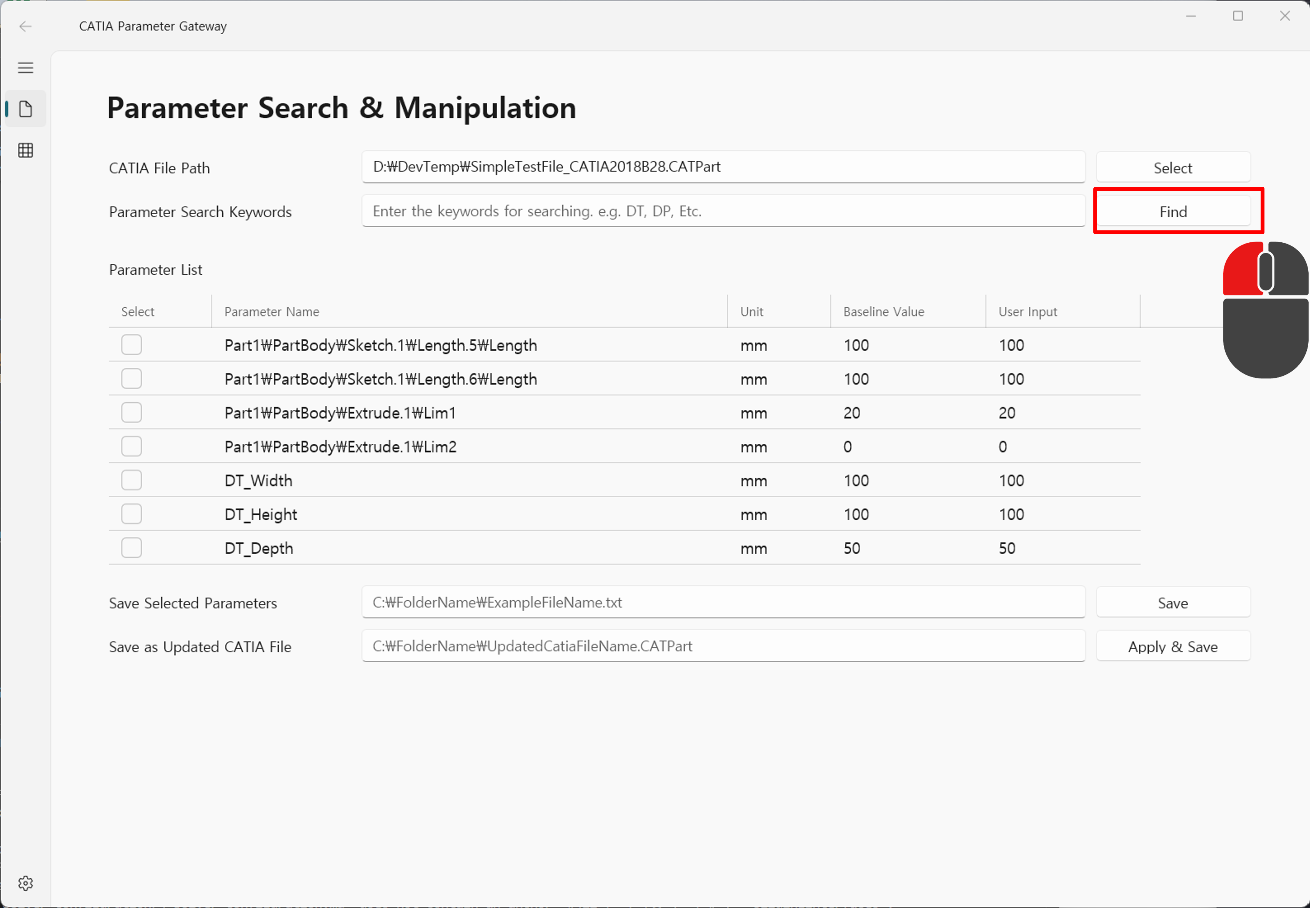 Retrieve parameter