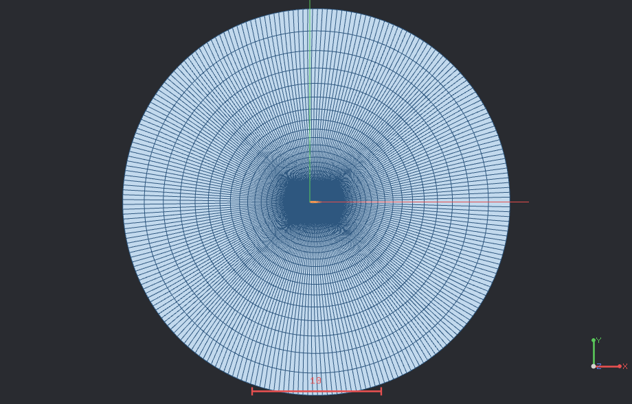 Elliptic solver로 생성한 O-grid