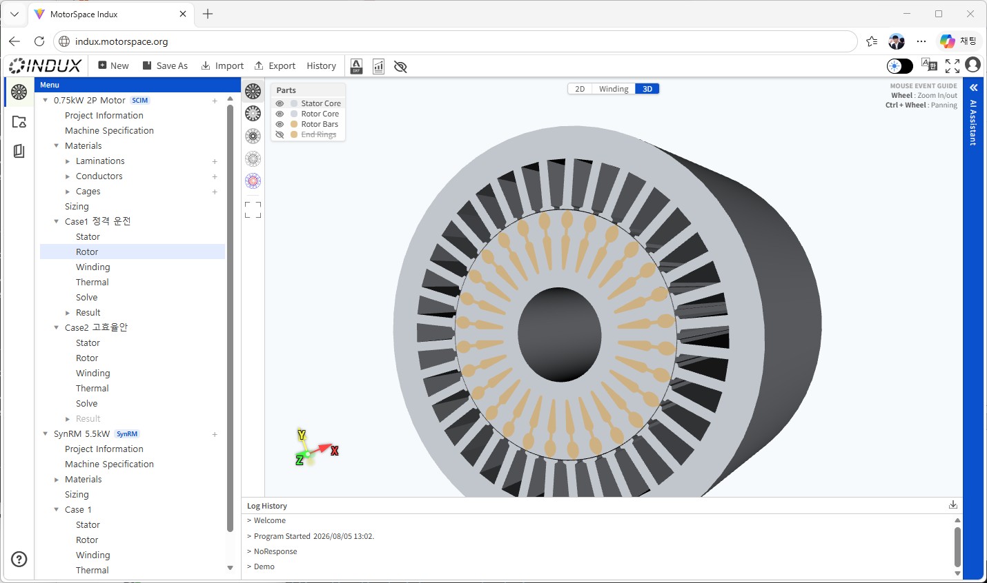 3D geometry view